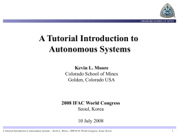 IFAC-08-AutonomousSystemsTutorialTalk