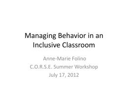 Social Thinking Summer Instructor Training 2012 Powerpoint