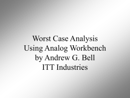 2000 Worst Case Analysis Using Analog Workbench