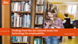 Findings from the JISC national study into technology for employability