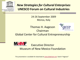 Cultural Enterprise