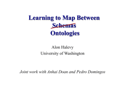 Learning to map between ontologies.
