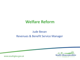 Welfare Reform Presentation