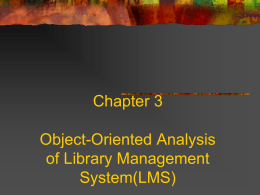 Chapter 3 Object-Oriented Analysis