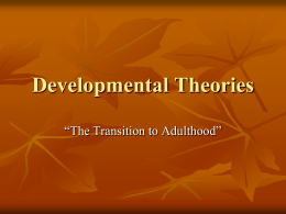 Theories on adolescence and young adulthood