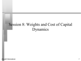 Estimating cost of debt, debt ratios and cost of capital