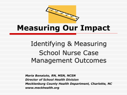 Collecting Case Management Outcomes Data
