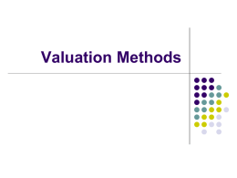 Valuation Methods