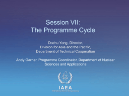 The Programme Cycle - International Atomic Energy Agency