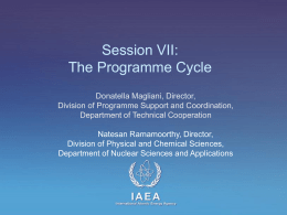 The Programme Cycle - International Atomic Energy Agency