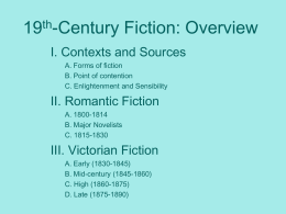19th-Century Fiction: Overview