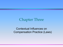 Ch. 3: Contextual influences