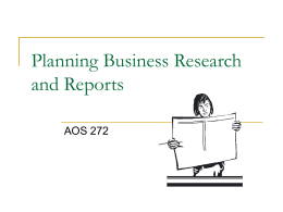 Business Research and Reports