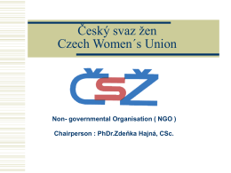 Český svaz žen Czech Women´s Union