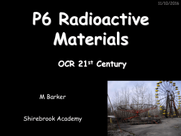 P6 Radioactive Materials