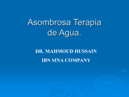 Terapia de Agua - Ptr. Arturo Quintero