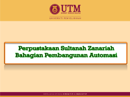 Slide 1 - Universiti Teknologi Malaysia