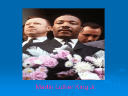 MARTIN LUTHER KINGS `LIFE`