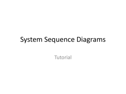 System Sequence Diagrams