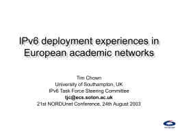 presentation - NORDUnet Networking Conferences