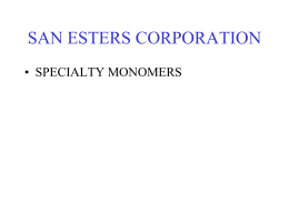 - San Esters Corporation