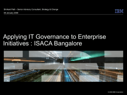 IT Governance Archetypes - ISACA Bangalore Chapter