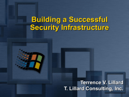 Security Infrastructure Presentation
