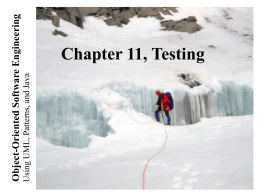 Lecture 1 for Chapter 9, Testing