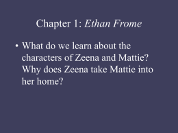 Chapter 1: Ethan Frome - Mira Costa High School