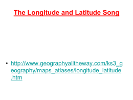 Latitude/Longitude and Absolute Location