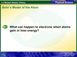 Electron Cloud Model 4.3 Modern Atomic Theory