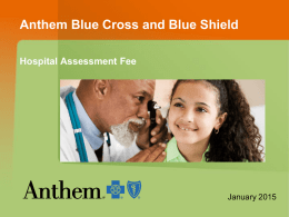 Hospital Assessment Fee Presentation