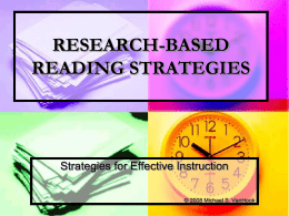 reading strategies that work