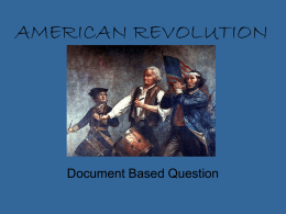 american revolution dbq