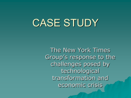 CASE STUDY - New York Times
