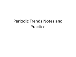 Periodic Trends Practice