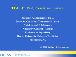 TF-CBT: Past, Present, and Future - The Medical University of South