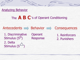 Analyzing Behavior