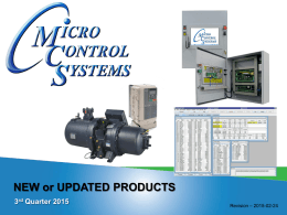 MCS New Products (PPS) - Micro Control Systems