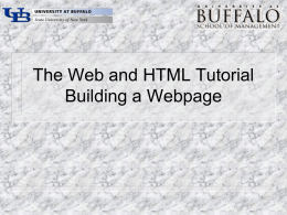 HTML - Personal websites at UB