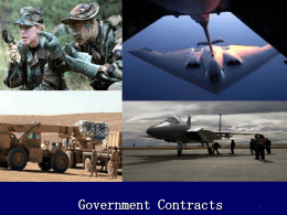 Government Contracting Basics