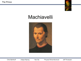 Machiavelli - KRamirezISCHS