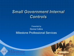 Small Government Internal Controls