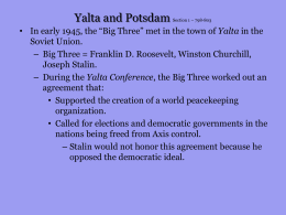 Yalta and Potsdam Section 1 – 798-803