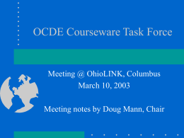 March 10, 2003, Meeting Notes