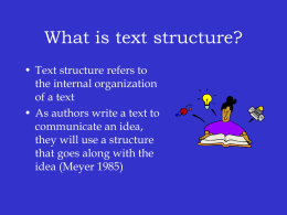 PowerPoint for text structure Notes and practice link