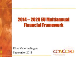 What has the EC proposed for the MFF?