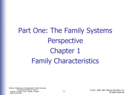 Family Characteristics - Southeast Online Degree Programs