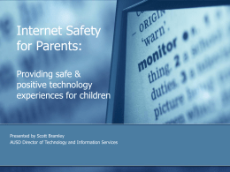 Internet Safety for Parents.pps - Arcadia Unified School District