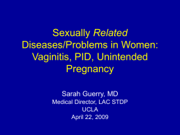 Vaginitis, PID, Unintended Pregnancy